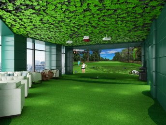 图 室内高尔夫模拟器设备厂家正版高清球场软件系统选择免费定制方案 北京运动健身